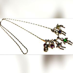 925 sterling silver flawless doll baby shoe charms Necklace With Children